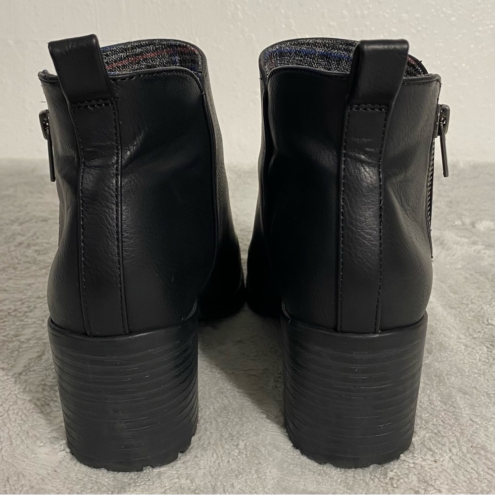 Life Stride Michelle Black Faux Leather Booties Women’s Size 6.5M - Picture 5 of 11